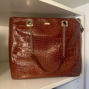 Kate Spade croc-embossed red leather purse